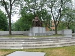 Harvey FIrestone Statue at Bridgestone-Firestone HQ in Akron, OH.